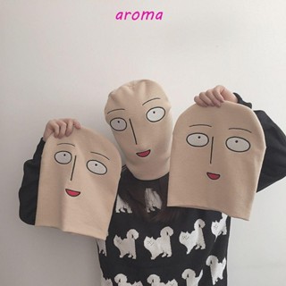 Aroma หมวกถัก หมวกตลก เรียบง่าย เข้ากับทุกการแต่งกาย ฤดูใบไม้ร่วง ฤดูหนาว ซาติมะ หน้าเปล่า หมวกกะโหลกศีรษะ สําหรับผู้หญิง