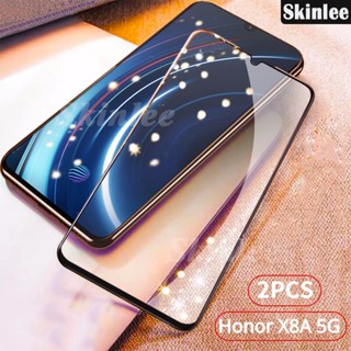 ฟิล์มกระจกนิรภัย กันรอยหน้าจอ กันชน แบบเต็มจอ สําหรับ Honor X8A 5G 2 แพ็ก