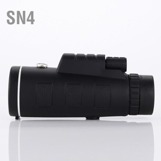 SN4 ตาข้างเดียว 40X60 HD แสงน้อย Night Vision พร้อมแว่นขยายเข็มทิศเชื่อมต่อโทรศัพท์มือถือเพื่อถ่ายภาพ