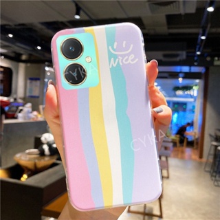 พร้อมส่ง เคสโทรศัพท์มือถือแบบนิ่ม กันกระแทก ลายสีรุ้ง ไล่โทนสี สําหรับ VIVO Y27 Y36 Y78 4G 5G Y36 4G Y78 5G