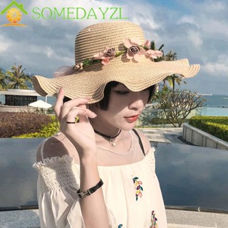 Somedayzl หมวกกันแดด แฟชั่น หรูหรา สําหรับผู้หญิง