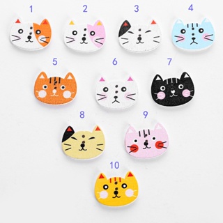 Wood Sewing Button Scrapbooking Cat Two Holes 20pcs/lot Clearance sale