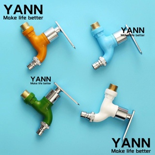 Yann1 2 ชิ้น ซักผ้า|ก๊อกน้ํา ก๊อกน้ําเชื่อมต่อเร็ว ก๊อกน้ําท่อน้ํา พลาสติก ติดผนัง สวิตช์แตะ สวน