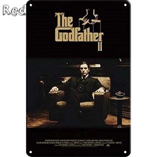 Redkeev™ โปสเตอร์โลหะดีบุก ลาย Godfather สไตล์วินเทจย้อนยุค สําหรับตกแต่งผนังบาร์