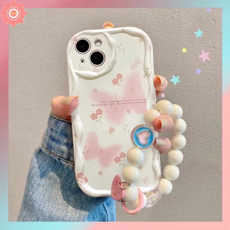 เคสโทรศัพท์มือถือ ทรงโค้ง ลายผีเสื้อ ดอกไม้น้อยน่ารัก สําหรับ Redmi 12 A1 10A 9 10C 12C 9T A2 9A 9C 10 9C NFC Note 11 12 12Pro 8 9 10s 11s 10 Pro Max Plus Mi 11 12 Lite Poco M3 เคสขอบ