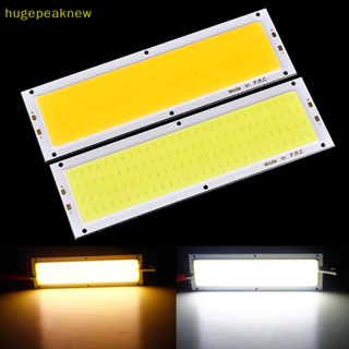 Hugepeaknew สายไฟ LED COB 1000LM 10W พลังงานสูง 12V-24V สีขาวอบอุ่น