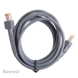 Run เครื่องสแกนบาร์โค้ด สายเคเบิล USB 2 เมตร LS1203 LS2208 LS4208 LS3008 CBA-U01-S07ZAR