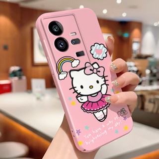 สําหรับ Vivo V23 V25 Pro X50 X60 X70 X80 X90 Pro Active Hello Kitty Cat การออกแบบ รวมทุกอย่าง ฟิล์ม เคสโทรศัพท์ ป้องกันกล้องเต็มรูปแบบ