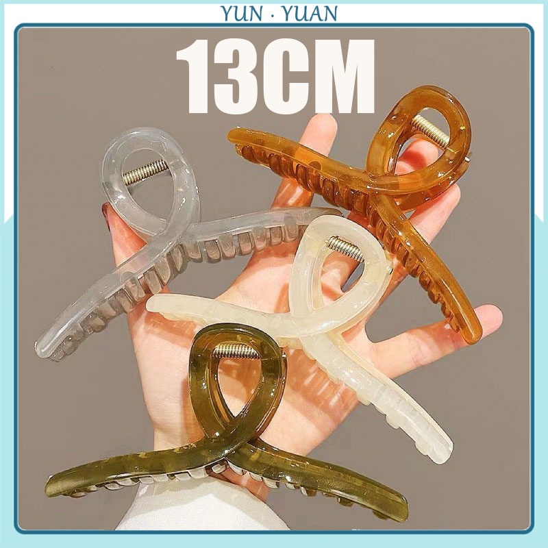 [Yunyuan] กิ๊บติดผม ขนาดใหญ่ 13 ซม. สําหรับผู้หญิง