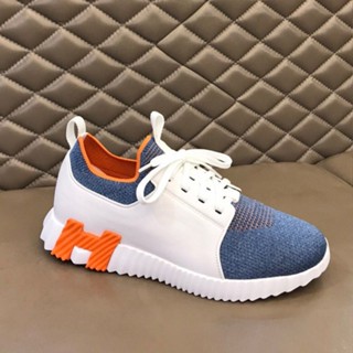 Hermes รองเท้าผ้าใบลําลอง สไตล์ฮิปฮอป สตรีท อังกฤษ สําหรับผู้ชาย