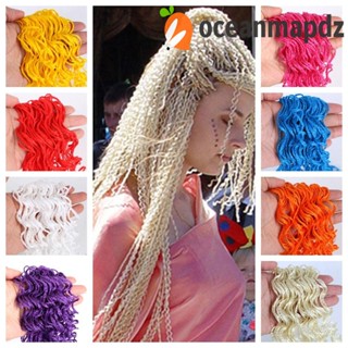 Oceanmapdz 24 เส้น / ล็อต Zizi ผมถักเปียสังเคราะห์สี Zizi ต่อผม DIY โครเชต์ยาวไมโครกล่องถักเปียปาร์ตี้