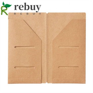 Rebuy แฟ้มกระดาษคราฟท์ สําหรับใส่บัตร เครื่องเขียน ตั๋วไดอารี่