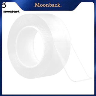 &lt;moonback&gt; เทปกาว แบบใส สองด้าน 2 มม. ล้างทําความสะอาดได้