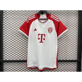 เสื้อกีฬาแขนสั้น ลายทีมชาติฟุตบอล Bayern Munich 23 24 ชุดเหย้า สําหรับผู้ใหญ่