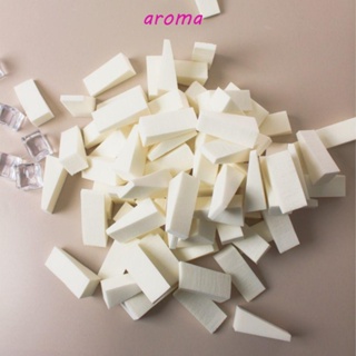 Aroma พัฟฟองน้ําแต่งหน้า ทรงสามเหลี่ยม ขนาดเล็ก พกพาง่าย แห้งและเปียก เกลี่ยคอนซีลเลอร์ ครีม พัฟเครื่องสําอาง แต่งหน้า เครื่องมือ