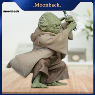 &lt;moonback&gt; ฟิกเกอร์ PVC อนิเมะ สําหรับชั้นวางหนังสือ ตุ๊กตา Yoda ฝีมือดี