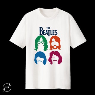 เสื้อยืดแขนสั้นXS - 5XL THE BEATLES BAND 100% COTTON T-SHIRT GILDAN UNISEX GRAPHIC PRINTEDS-5XL