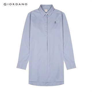 GIORDANO เสื้อเชิ้ตผู้หญิง Womens Tunic Shirt 05340043