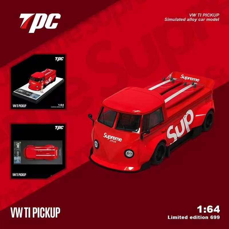 TPC 1:64 VW T1 รถกระบะ SUP Red Limited699 รถโมเดล