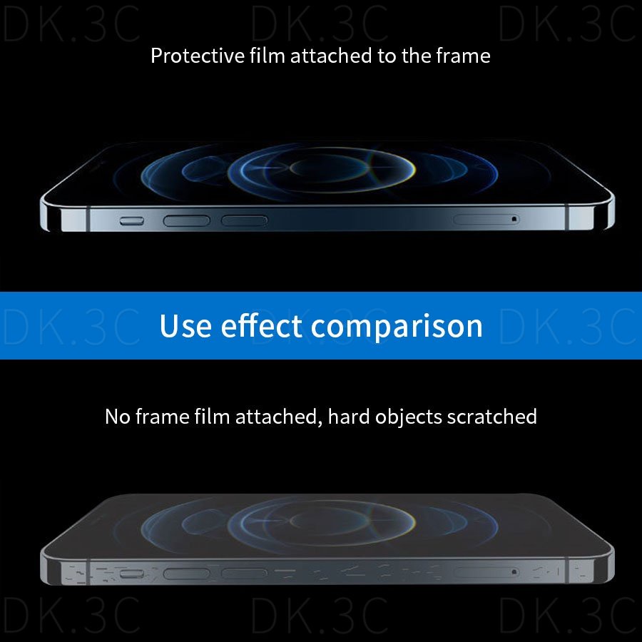 สติกเกอร์ฟิล์มไฮโดรเจล แบบใส ผิวด้าน ป้องกันด้านข้าง สําหรับ iPhone 14 15 16 13 12 11 Pro Max mini 14 15 16 Plus - รูปที่ 2