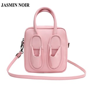 Jasmin NOIR กระเป๋าถือ กระเป๋าสะพายไหล่ สะพายข้าง หนัง PU ทรงรองเท้า สําหรับผู้หญิง