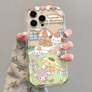 ✅Sanrio เคสโทรศัพท์มือถือแบบนิ่ม ใส กันกระแทก ลาย EWLD สําหรับ Iphone 14 13promax 12 11 7 8p Xs Xr