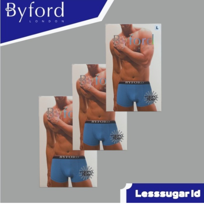 Byford Boxer Shorty Lingerie มีไมโครไฟเบอร์แห้งเร็ว 2 ชิ้น