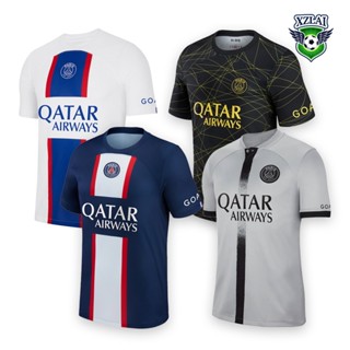 เสื้อกีฬาแขนสั้น ลายทีมชาติฟุตบอล PSG 2022 23 ชุดเหย้า