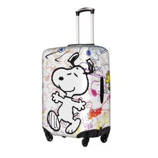 ผ้าคลุมกระเป๋าเดินทาง ลายการ์ตูน Snoopy ขนาด 18-32 นิ้ว