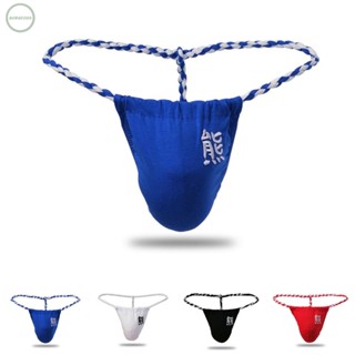 GORGEOUS~Men Underwear Comfortable Cotton Fashion G-string Mesh Paper Rope Sheer