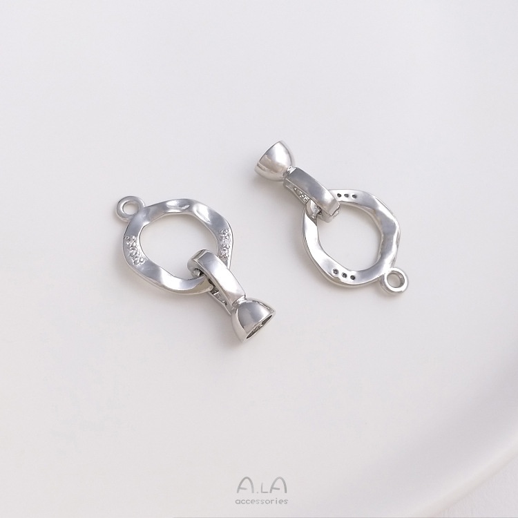 ❤️เครื่องประดับ DIY❤️หัวเข็มขัดชุบทอง 14K ฝังเพทาย ทรงกลมคู่ ประดับไข่มุก สําหรับทําเครื่องประดับ สร้อยคอ แหวน สร้อยข้อมือ DIY[หัวเข็มขัดเชื่อมต่อ/สร้อยข้อมือ/สร้อยคอ/กําไลข้อมือ]
