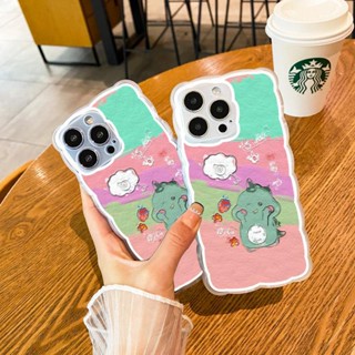 Phjm2 เคสโทรศัพท์มือถือแบบใส ลายภาพวาดสีน้ํามัน รูปไดโนเสาร์จิ๋ว สร้างสรรค์ สําหรับ Iphone 14pro 12 13 12mini 11 x xr