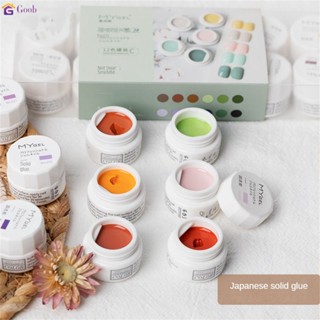 MYGEL ครีมทาเล็บ สีเพ้นท์เล็บ สีเจลเพ้นท์เล็บ สีเพ้นท์เนื้อเจลเข้มข้น เนื้อลื่นเพ้นท์ง่าย,สีชัด Solid Cream Gel ยาทาเล็บสไตล์ญี่ปุ่น เจลทาเล็บกระป๋อง60สี (12-60) 【goob】