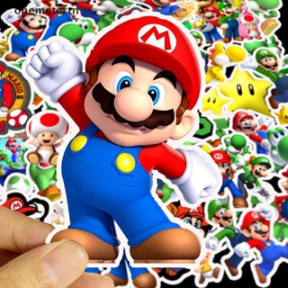 Oyr สติกเกอร์ PVC ลายการ์ตูนเกม Super Mario DIY สําหรับติดตกแต่งแล็ปท็อป 50 ชิ้น