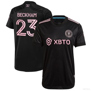 เสื้อยืดแขนสั้น ลายทีมชาติฟุตบอล David Beckham Inter Miami YP2 MLS พลัสไซซ์ PY2 สีดํา 2021