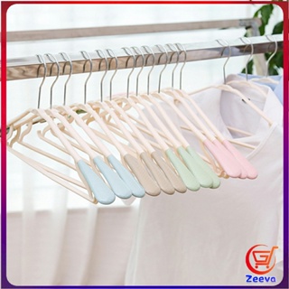 zeeva ขอบหมุนได้ 360 องศา ไม้แขวนเสื้อพลาสติก กันลื่น ไม้แขวนเสื้อกันลื่น  Non-marking Plastic Hangers