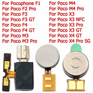 มอเตอร์สั่นสะเทือน แบบเปลี่ยน สําหรับ Xiaomi Poco F2 F3 F4 GT M3 M4 Pro 5G X3 NFC X4 Pocophone F1