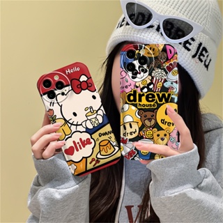 เคสโทรศัพท์มือถือ TPU ลายเฮลโลคิตตี และวาดภาพ สําหรับ Samsung A14 A04 A04S A13 A03 A03S A12 A52 A52S A21S A50 A50S A30S A20 A10S A10 A11 M11 J7Prime J7Pro J6Prime J6Plus