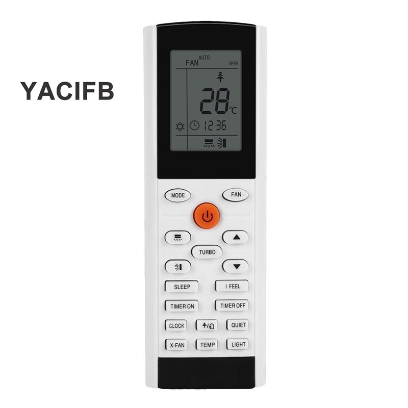 XBK 1 ชิ้นสําหรับ Gree ELECTROLUX TADIRAN AC เครื่องปรับอากาศรีโมทคอนโทรล Universal YACIFB YAC1FB YAC1FB6 MSHV25D1S TH