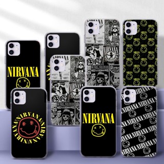 เคสโทรศัพท์มือถือแบบนิ่ม TPU ใส ลายโลโก้ Nirvana 47HD สําหรับ Redmi S2 Note 9S 10 Note 11S 11 PRO