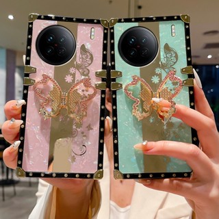 เคสโทรศัพท์มือถือ พร้อมขาตั้ง หรูหรา สําหรับ vivo X90 X80 X70 X60 X50 Pro