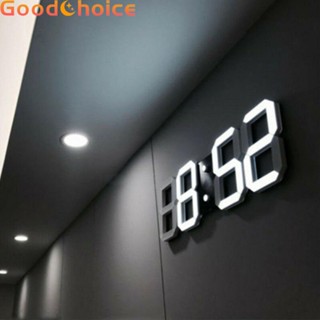 【Good】Wall Clock Display LED 24/12 Hour Bedroom Gift Home Modern Office Plastic【Ready Stock】