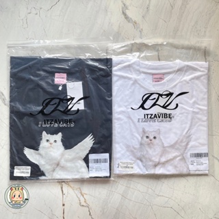 [พร้อมส่ง] Itzavibe เสื้อยืด พิมพ์ลายแมวแองเจิล Ver. 2 ต้นฉบับ | Itz A Vibe NCT Dream Jaemin Jisung Aespa Karina