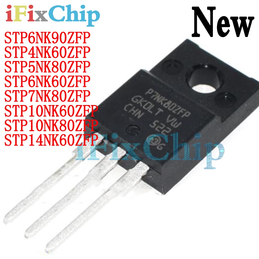 10 ชิ้น STP6NK90ZFP P6NK90ZFP STP4NK60ZFP STP5NK80ZFP6NK60ZFP STP7NK80ZFP STP10NK60ZFP STP STP10NK60