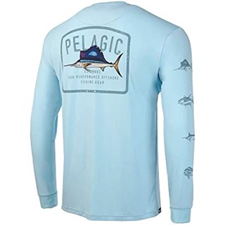 Pelagic เสื้อกีฬาแขนยาว ลายพราง UPF50+ สําหรับตกปลา