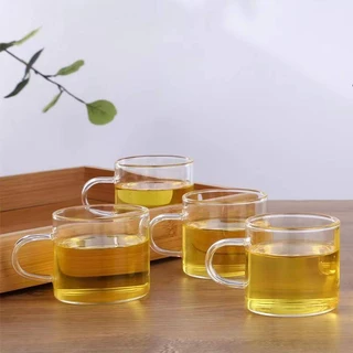 หนาสูง Borosilicate ทนความร้อนแก้วแบนใสถ้วยชาขนาดเล็ก TT336