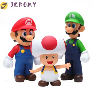 Jeromy โมเดลฟิกเกอร์ รูปการ์ตูนอนิเมะ Super Mario Bros สําหรับตกแต่งบ้าน