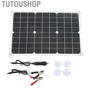 Tutoushop Solar Panel Kit Monocrystalline High Conversion Rate Dual USB Interface Output