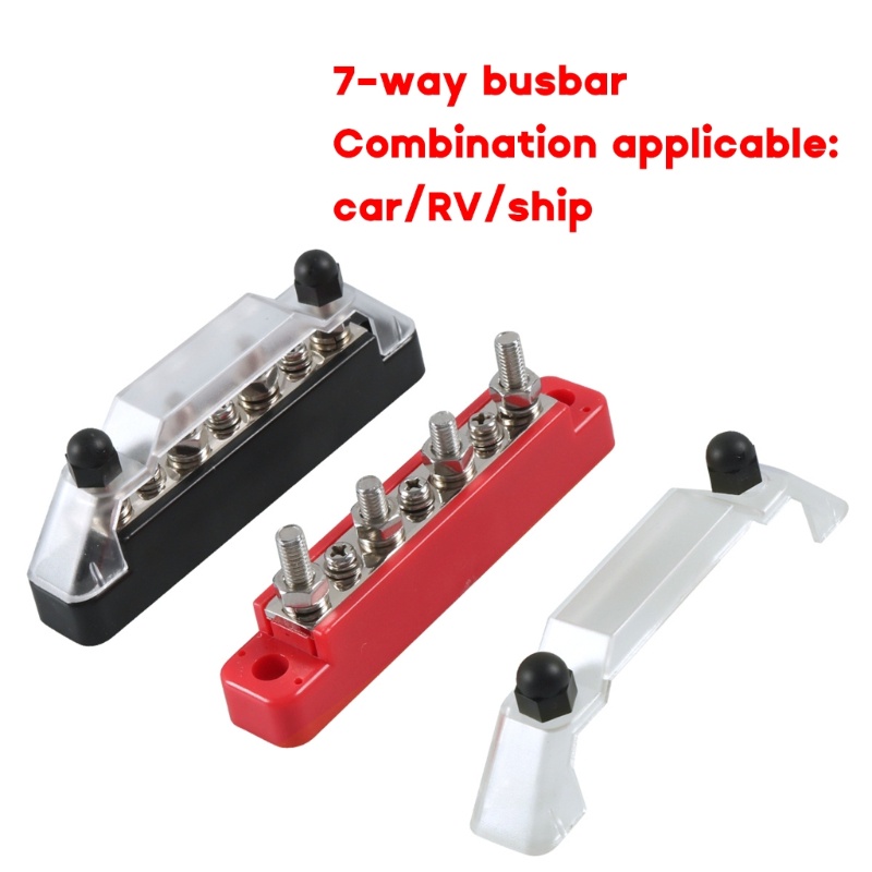 YO Positive Negative Battery Bus Bar Power 48V Distribution Block 4X M6 Terminals