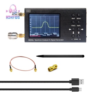 ใหม่ เครื่องวิเคราะห์สเปกตรัม SA6 6GHz TO 2G 3G 4G LTE CDMA DCS GSM GPRS GLONASS แบบพกพา